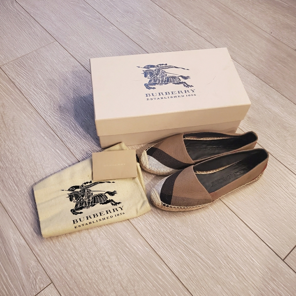 Brand New Burberry Espadrilles - Classic Check